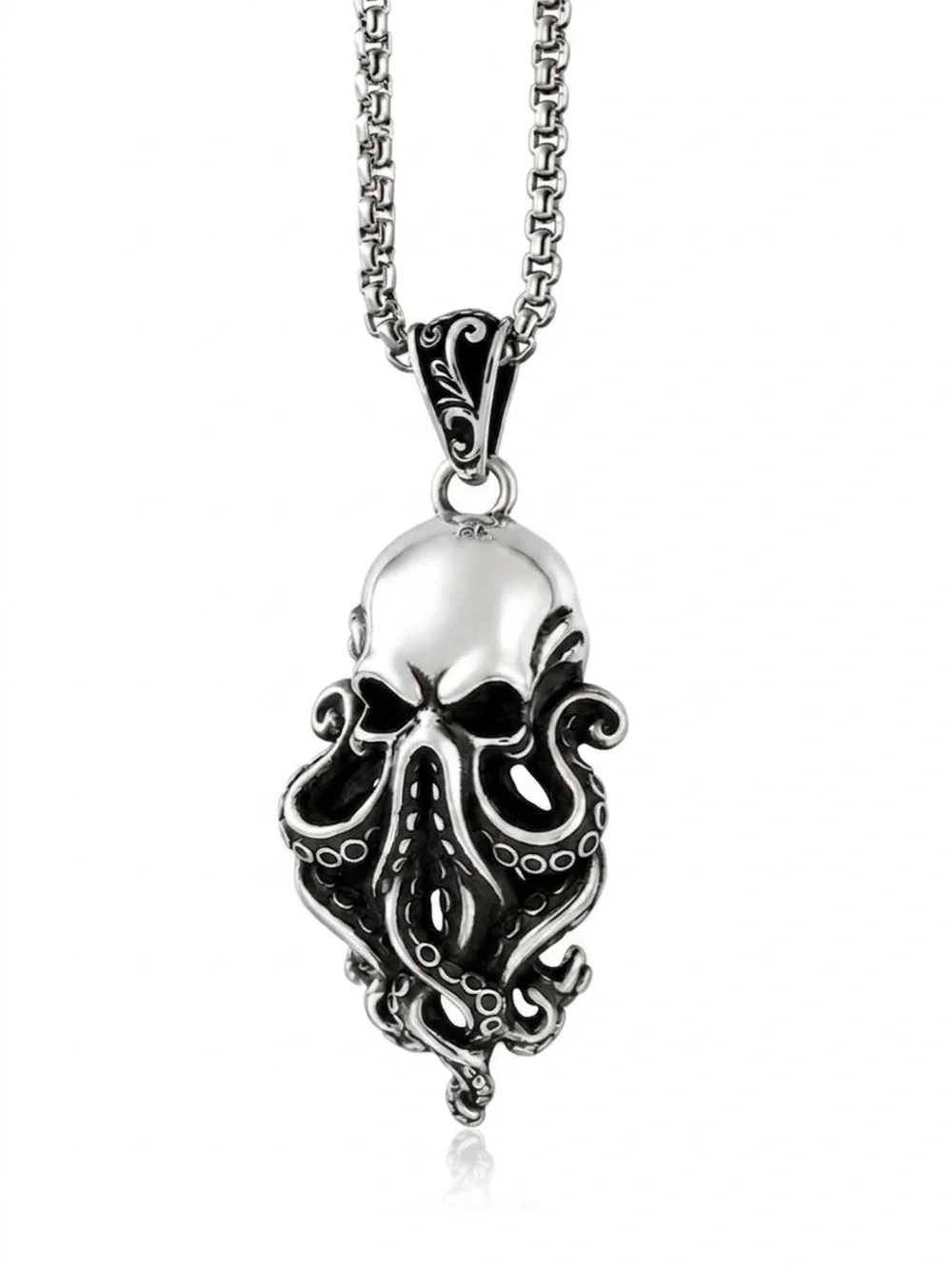 “Davy Jones” Octopus Squid Kraken Sea Creature Monster Tentacle Pirate Necklace